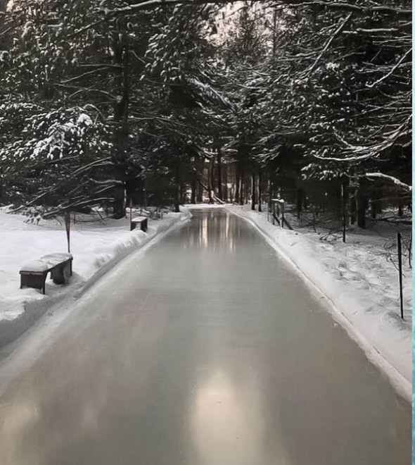 patinage en foret lac des loups